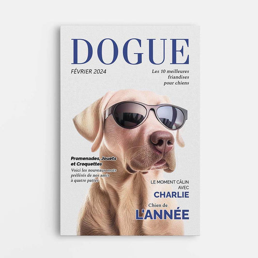 3326CFR1 dogue toile personnalisee chien