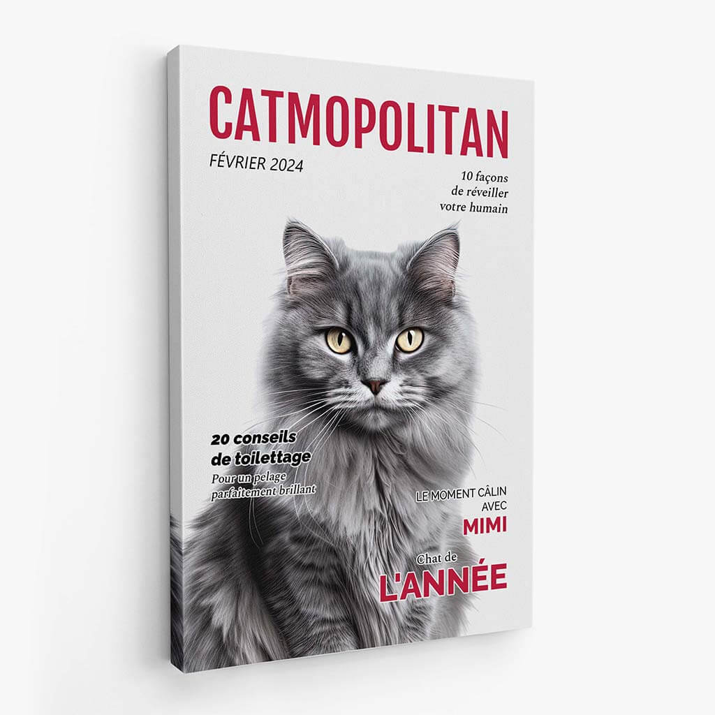 3326CFR2 catmopolitan toile personnalisee chat