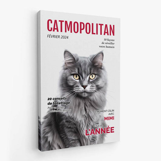 3326CFR2 catmopolitan toile personnalisee chat