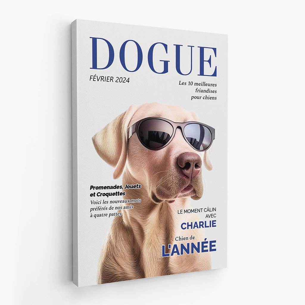 3326CFR2 dogue toile personnalisee chien