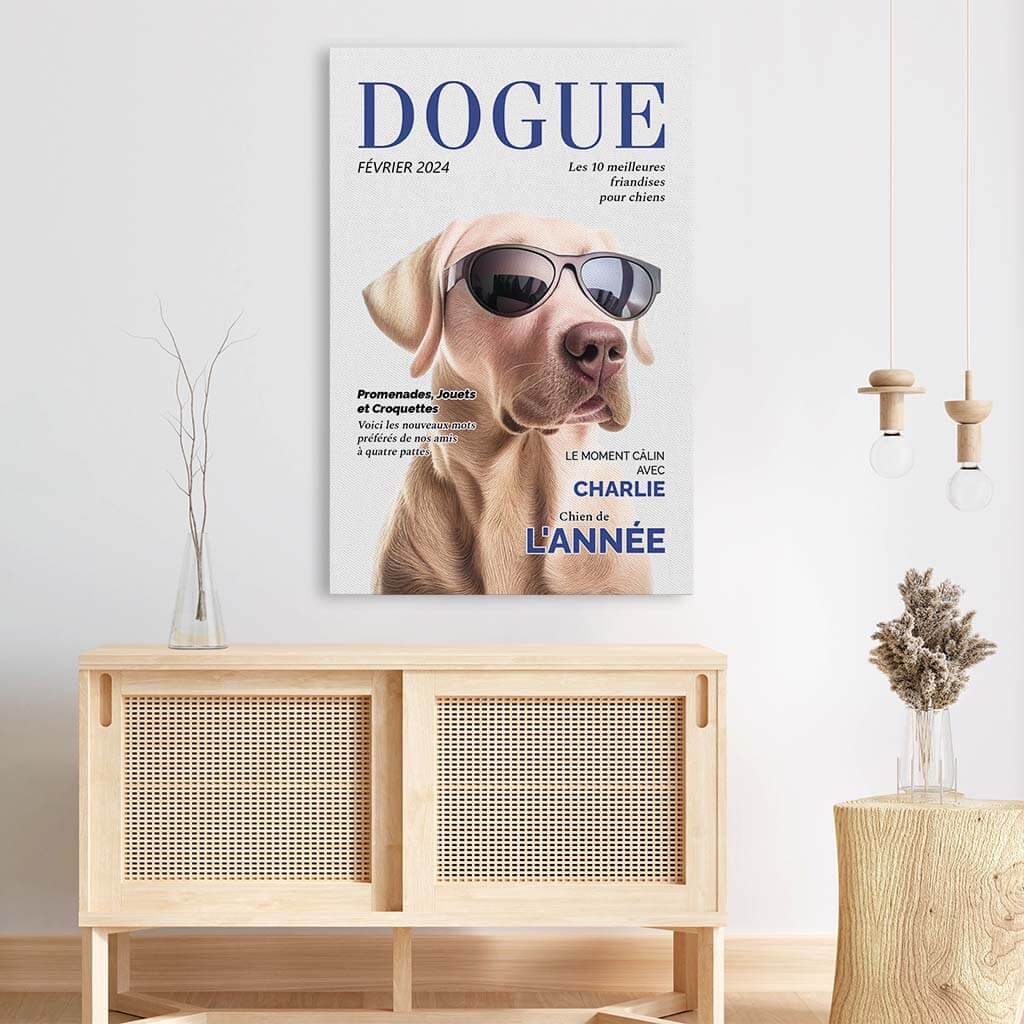 3326CFR3 dogue toile personnalisee chien