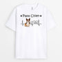 3327AFR1 papa chien avec photo du chien t shirt personnalise chien