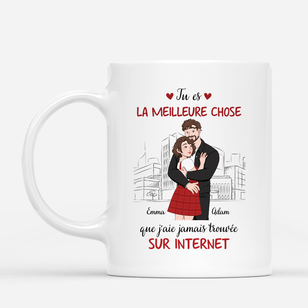 3332AFR1 la meilleure chose que jaie jamais trouvee sur internet t shirt pour couple personnalise_8d424312 aa0a 4211 af9d 3490055f8611