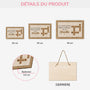 3335QFR3 plaque en bois personnalisee avec mots croises amour de la famille 3335q8m5i