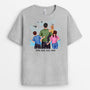 3356AFR2 nos liens precieux au bord de mer t shirt pour papa personnalise