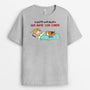 3367AFR2 juste une femme un homme qui aime ses chiens paresseux tee shirt chien personnalise