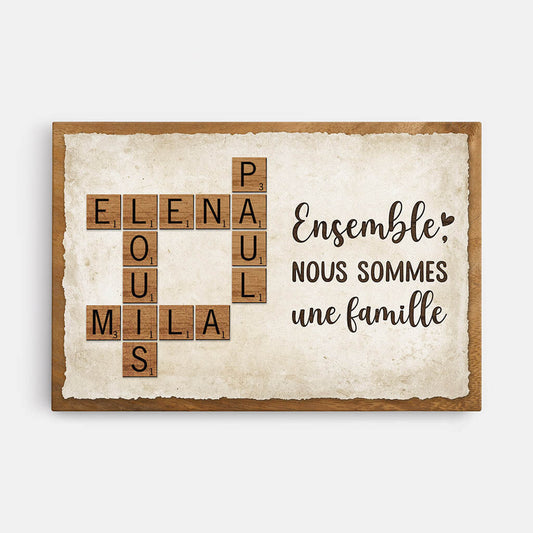 3368CFR1 ensemble nous sommes une famille toile famille personnalisee