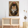 3373CFR3 portrait du chat royal toile personnalisable avec chat