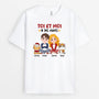 3378AFR1 toi moi et les chats version noel tee shirt personnalise couple