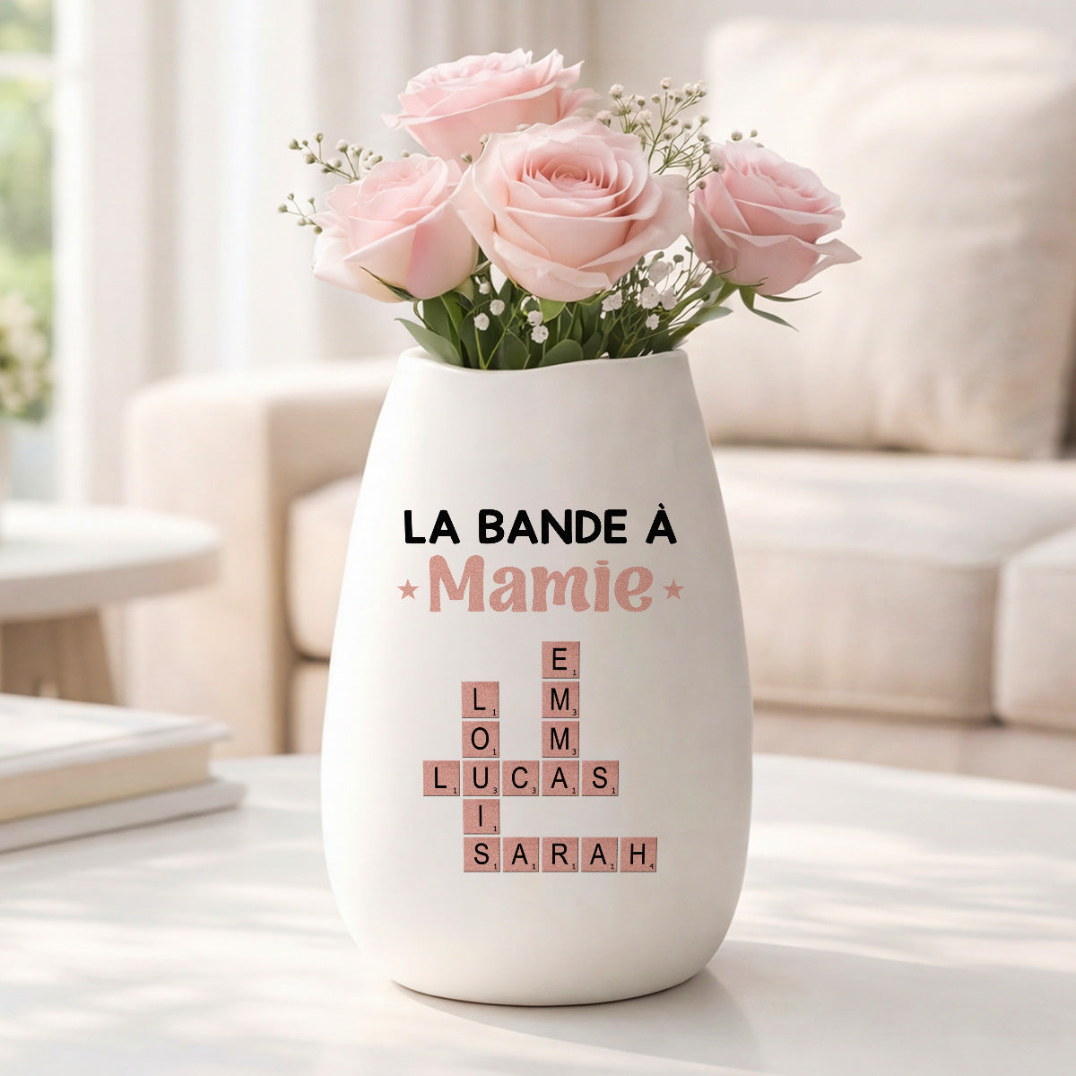 3402AFR2 la bande a maman mamie avec mots croises vase personnalise ceramique mate 3402ao8q5a