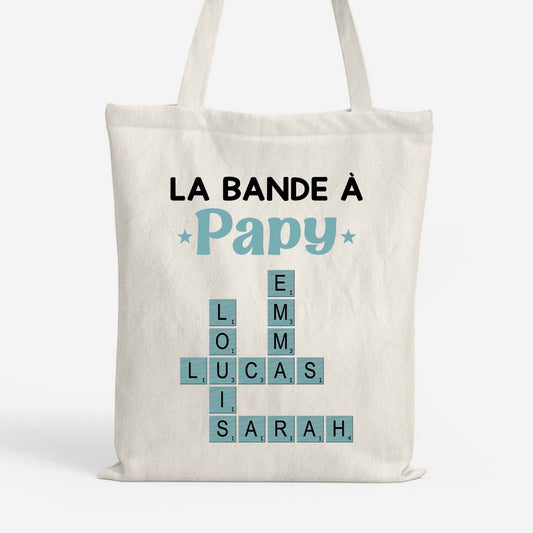 3402BFR1 la bande a maman papa tote bag mot croise famille personnalise 3402b8q5a_db652698 3aab 443c a851 f0fe360e3ad3