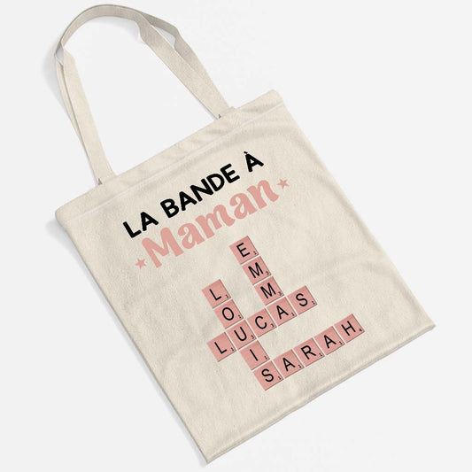 3402BFR2 la bande a maman papa tote bag mot croise famille personnalise 3402b8q5a