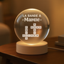 3402LFR1 veilleuse boule de cristal personnalisee mots croises de la bande a mamie maman 3402lsf5i