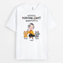 3412AFR1 cette maman chat appartient a avec chats mignons tee shirt chat personnalise