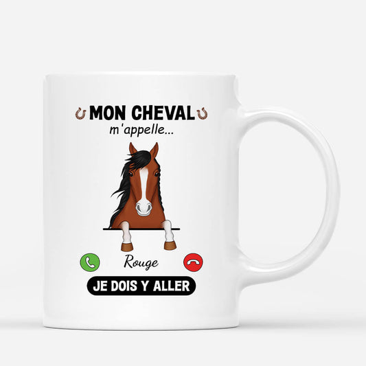 3427MFR1 un appel de mon cheval mug personnalise cheval