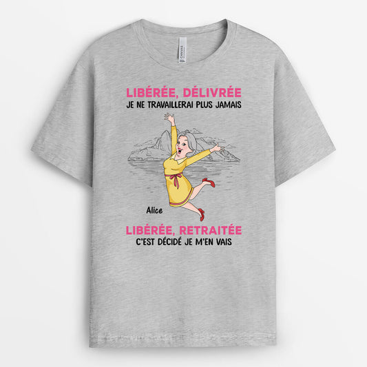 3435AFR2 libere delivre retraite t shirt retraite homme