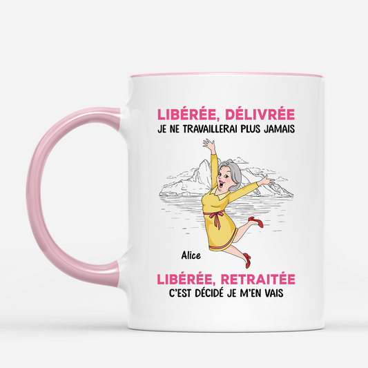 3435MFR2 mug personnalise pour femme et homme libere retraite 3435m8h7b