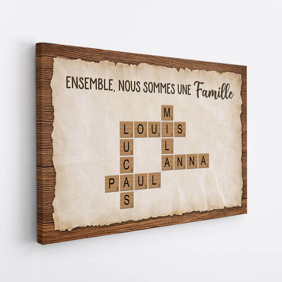 Mot Croisé Famille Personnalisé Cadeau Plus — free download