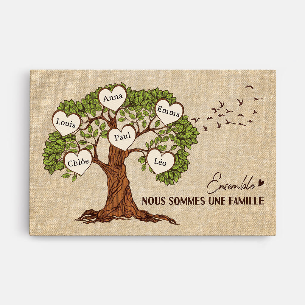 3447CFR1 ensemble nous formons une famille version larbre genealogique toile famille sur mesure