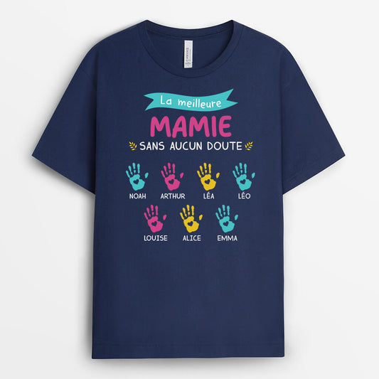 3495AFR1 la meilleure mamie sans aucun doute t shirt mamie personnalise