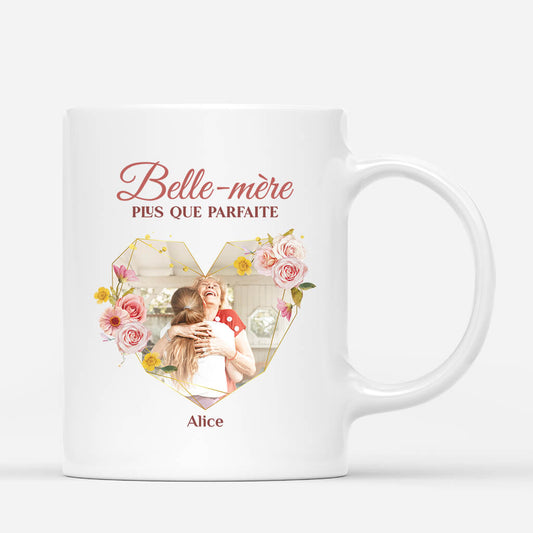 3505MFR1 belle mere plus que parfaite avec photo mug personnalise pour belle mere