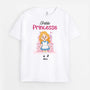 3512AFR1 petite princesse t shirt pour enfant personnalise