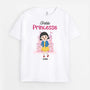 3512AFR2 petite princesse t shirt pour enfant personnalise