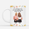 3518MFR1 il y a toi avec fleurs mug personnalise pour meilleure amie