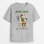 3557AFR2 maman papa chat hilarant tee shirt personnalise chat