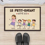 3586DFR2 les petits enfants gates ici version dessin crayon paillasson pour papy personnalise