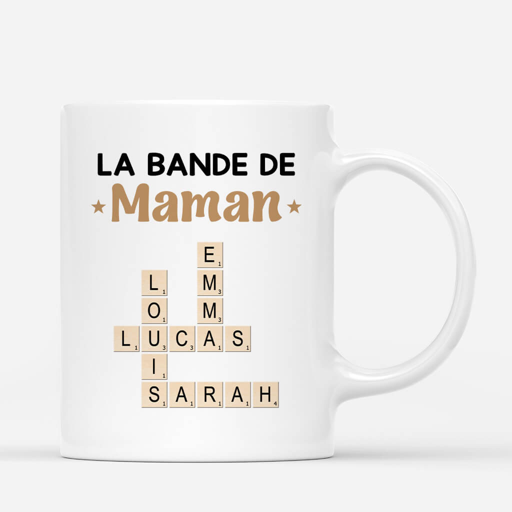 3588MFR2 la bande a papy version bleue avec mots croises mug pour papy personnalise