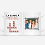 3590MFR1 la bande a mamie version bleue avec photo et mots croises mug pour mamie personnalise