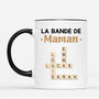 3590MFR2 la bande a papy version bleue avec photo et mots croises mug pour papy personnalise