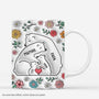 3603MFR1 lamour de famille ours avec fleurs 3d mug pour famille personnalise