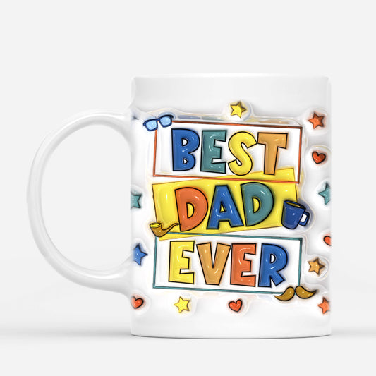 3613MFR2 meilleur papa de tous les temps 3d tasse personnalisee pour papa