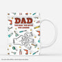 3617MFR1 papa legende avec bosses de poing version accessoires 3d mug papa personnalise