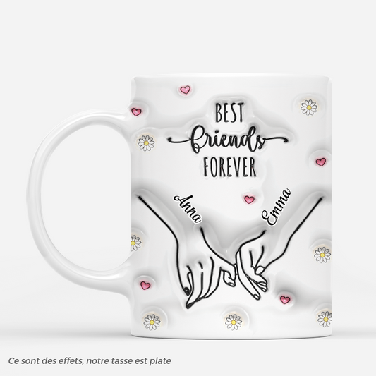 3633MFR1 meilleures amies pour toujours 3d mug personnalise pour meilleure amie