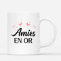 3641MFR3 amies en or version mignonne tasse personnalisee pour meilleure amie