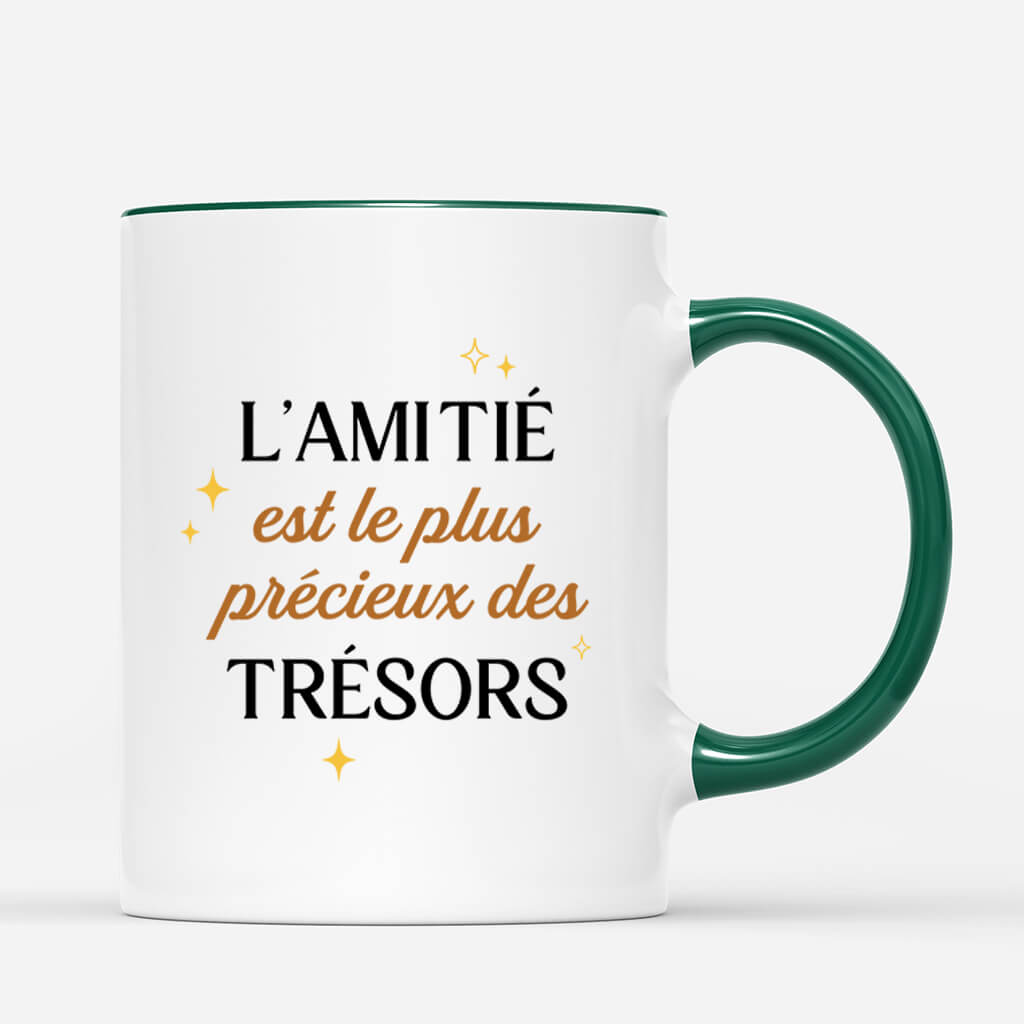 3642MFR3 lamitie est le plus precieux des tresors mug personnalisable pour meilleure amie