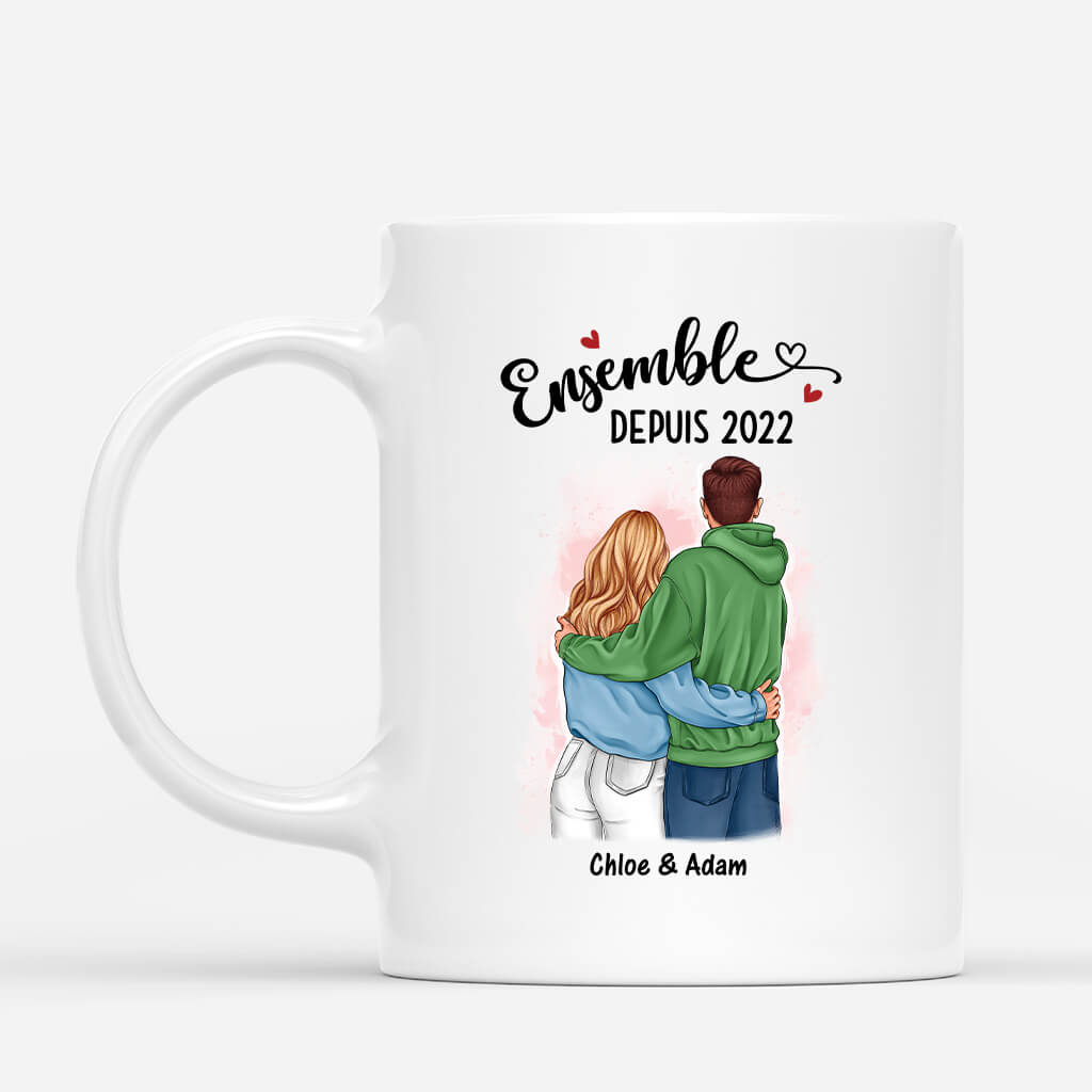 3653MFR1 ensemble depuis longtemps mug personnalise couple