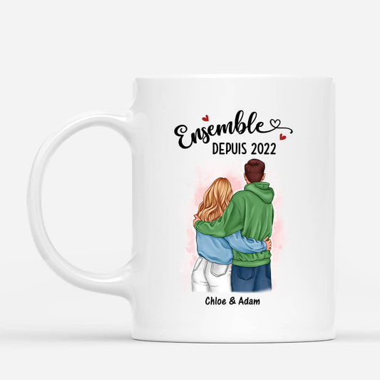 3653MFR1 ensemble depuis longtemps mug personnalise couple