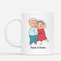 3661MFR2 je vais t_embeter pour le reste de ta vie avec visages mug couple sur mesure
