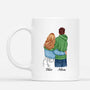 3663MFR2 je taime version tourner les dos mug personnalisable couple