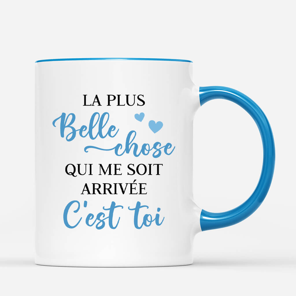 3665MFR3 la plus belle chose qui me soit arrivee cest toi mug personnalise couple