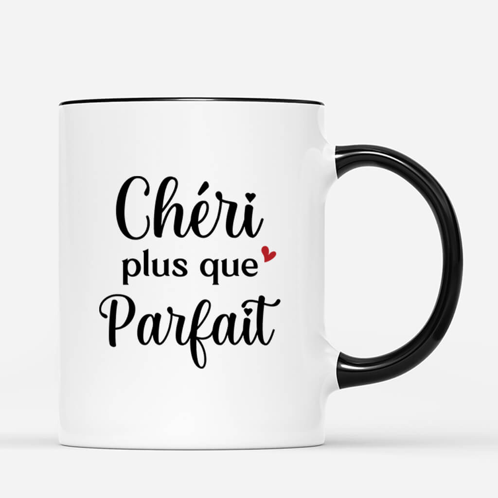 3666MFR3 cheri plus que parfait mug sur mesure pour couple