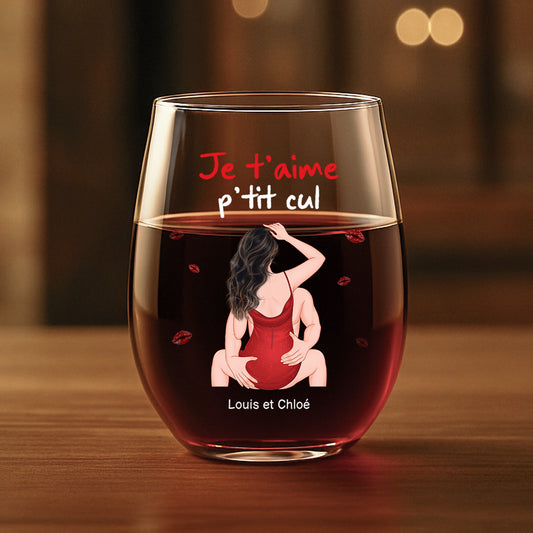 3671IFR2 verre a vin sans pied couple personnalise je taime mon cheri 3671i6q5g