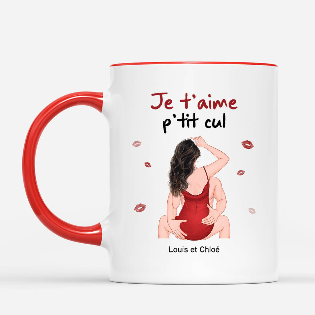 3671MFR2 je taime ptit cul tasse personnalisable pour couple