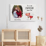 3688CFR3 il y a de lamour dans lair avec photo toile couple romantique personnalisee