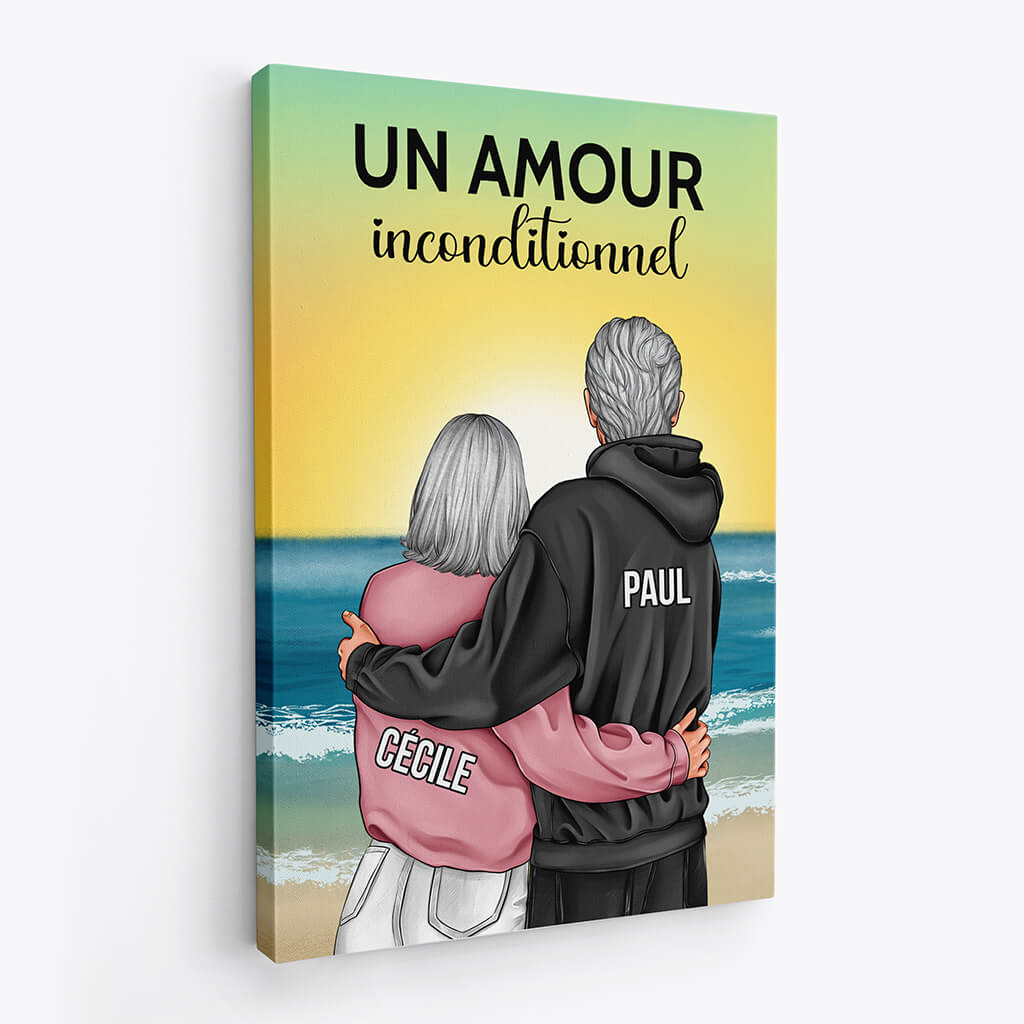 3694CFR2 un amour inconditionnel tableau personnalise couple