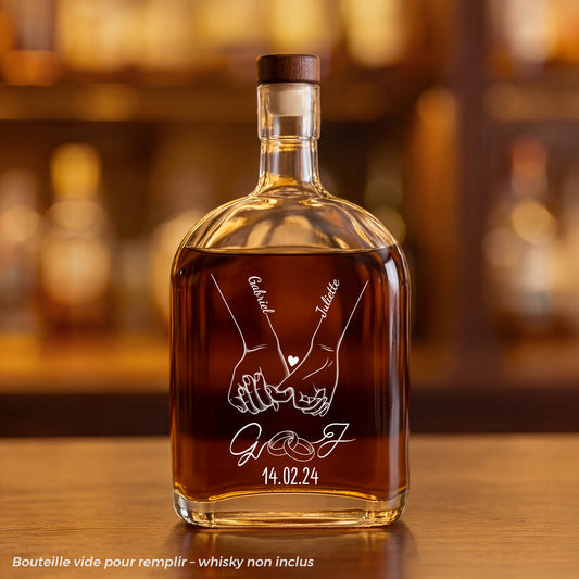 3705AFR1 bouteille de whisky personnalisable cadeau couple amoureux 3705aisp0g